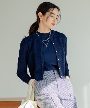  【2SET・WEB限定】編地ニット ツインセット