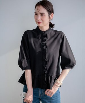  【先行予約・WEB限定】ツイルジャージーフリル カットソー