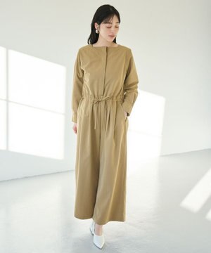  スクエアネックジャンプスーツ