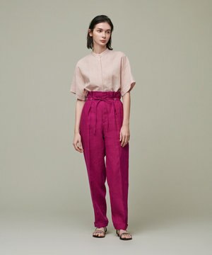 【uncrave WHITE】カラーリネン パンツ