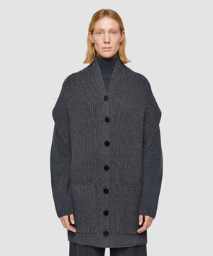  ニューカーディガンステッチボタンスカーフ