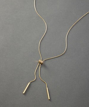  スネークチェーン ラリエット ネックレス