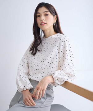 ポコポコバルーン袖ブラウス