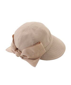  【遮光100％/遮熱/UV】HIROKO KOSHINO(ヒロコ コシノ)遮光 リボンジョッキー 帽子 ゆったりMサイズ 手洗い可能/サイズ調整可能