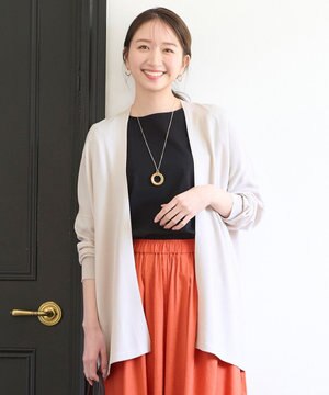  【接触冷感/UVケア/アンチピリング】ニットカーディガン