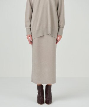  ラメタイトニットスカート