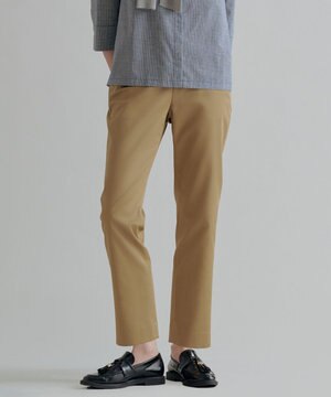  【WEB限定カラーあり】TCシャンブレーサテンST テーパード パンツ