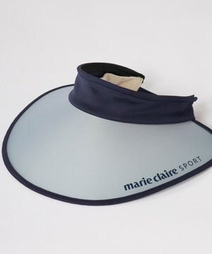  【marie claire SPORT】つば広2WAYキャップ/サンバイザー