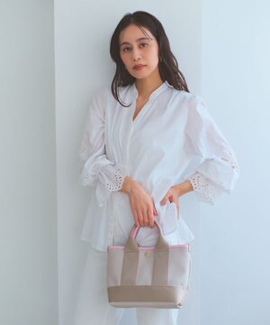  【Breath TOPKAPI】【26SS新色】SCOTCH GRAIN スコッチグレイン ネオレザー ミニ トートバッグ SS（ショルダー付き）