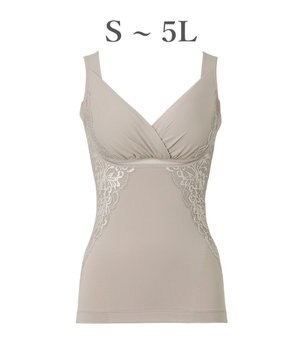  【BRADELIS NewYork peace】綿混キャッチャーカップレースブラキャミ24 ノンワイヤー 補正 下着 ボディスーツ カップ付き ブラトップ