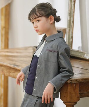 【110-140㎝】リボンポケット ジャケット