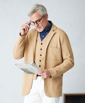  【High twist links】ニットブレザー