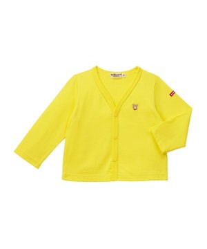  【70-110cm】 天竺素材 ワンポイント カーディガン