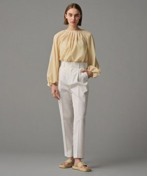  【撥水・花粉防止・洗濯機洗い可】クリアツイル テーパードパンツ（uncrave STANDARD）