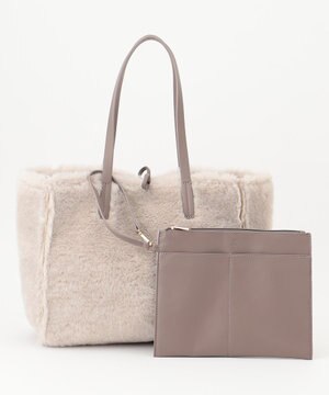  ムートンリバーシブルトート バッグ