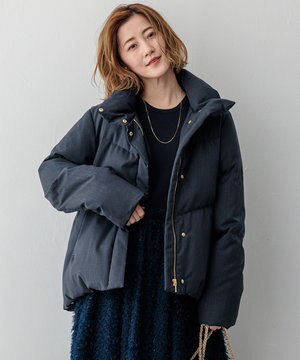  【撥水加工】TWツイル ショート ダウンコート