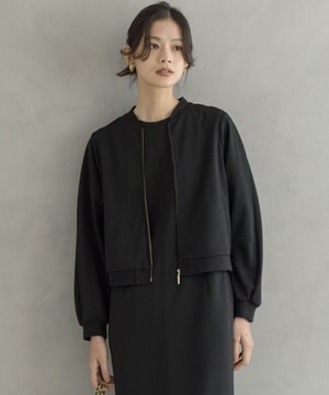 【ご好評につき追加生産！UVカット・吸水速乾】ジョーゼットジャージー ブルゾン