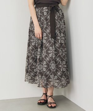  ロータスタイルプリント スカート