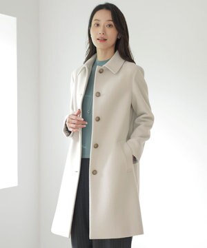  ショートビーバー ステンカラー コート