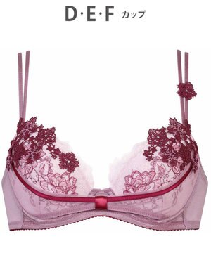  ブラジャー 【リボンブラ 胸もとフィットながもち】 動いてもパカパカしにくい レディース BXD409 /ワコール