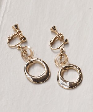  【美人百花7月号掲載】トリプルリング イヤリング