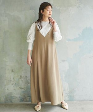 【洗える】ジョーゼットキャミソールドレス