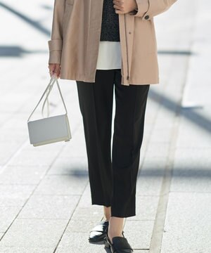  アセテートダブルサテン スティックパンツ