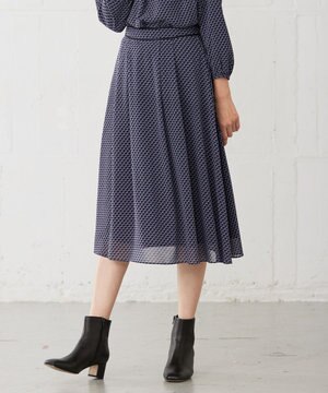  【洗える】 Geometric Print スカート