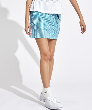 【高通気 / 軽撥水 / 軽量のDotAir 使用】【WOMEN】ストライプ柄スカート