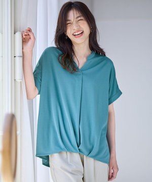  ストレッチピケカシュクールカットソー