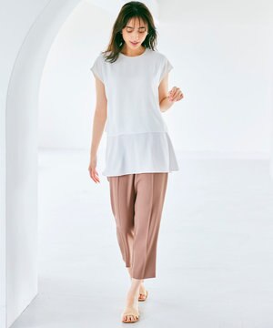  【接触冷感＆UVカット】サラキレイ テーパードパンツ