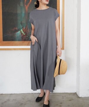  〈大草直子さんアドバイザー〉【天然素材】タンギスコットン天竺 ワンピース