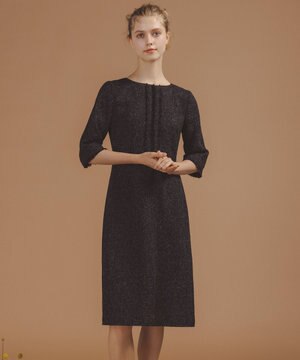  【洗える・消臭】MIST TWEED ドレス
