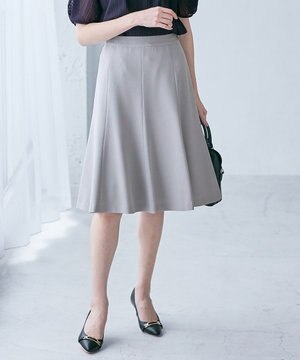  【WEB・一部店舗限定】リネンライクポリエステル スカート