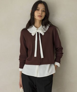  クルミボタン ニットカーディガン