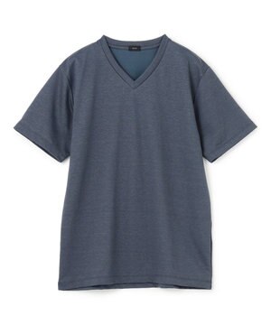  ハイゲージリネンジャージー　Vネックカットソー