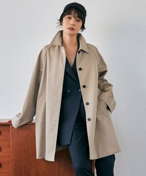  【撥水加工】ＴＣシャンブレーツイル ステンカラーコート