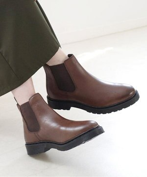  本革防滑サイドゴアブーツ