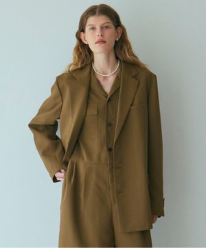 【ReNAVE・洗える/UVカット】スパンポリエステル ジャケット