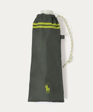  【 遮光率100％/遮熱/UV/軽量】POLO RALPH LAUREN（ポロ ラルフローレン）晴雨兼用日傘 ワンポイント ポロポニー バイカラー  折りたたみ傘
