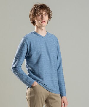  ストームリップル Vネックカットソー