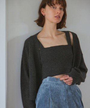 【Nave】ウールカシミヤ ビスチェ