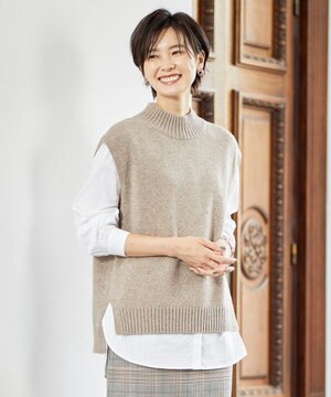  【WEB限定カラーあり・洗える】AZALEA ニットベスト