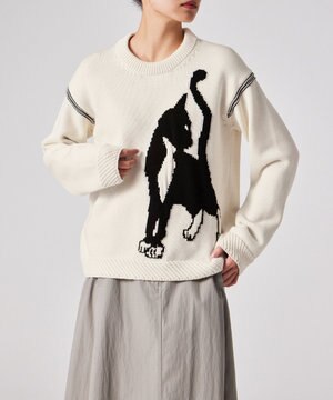  Cat クルーネック ニット