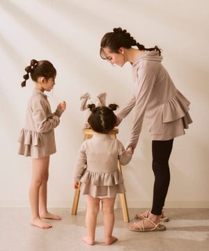  【Ocean Pacific】フリル切り替えラッシュガード パーカー