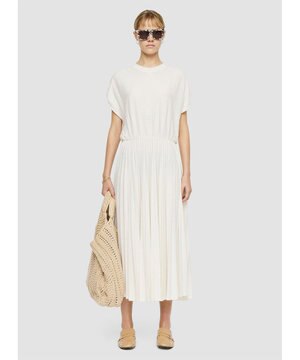  【洗える】コットンプリッセ　ドレス