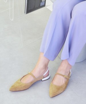  【FABIO RUSCONI】ワンストラップバックバンドパンプス