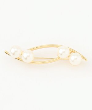  リーフパール ブローチ