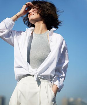  【Oggi4月号掲載/洗える】CANCLINI ベーシック シャツ