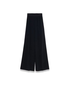  【FOUNDATIONS】クレープドソワ　ワイドトラウザーズ